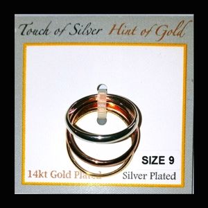 Silver & Gold Plated Multi Ring